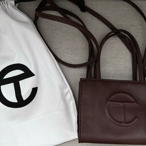 Telfar chocolate cyan